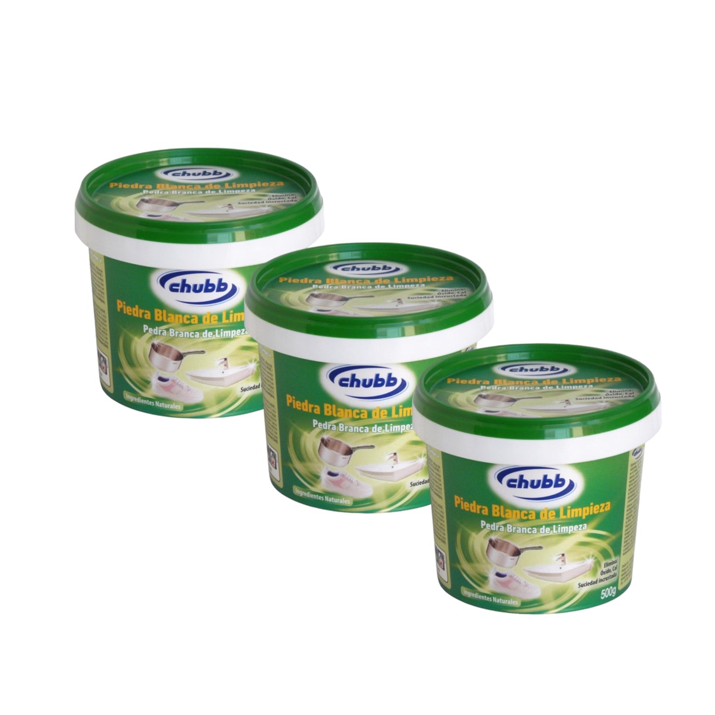 Chubb Piedra Blanca de Limpieza 500g - Pack 3