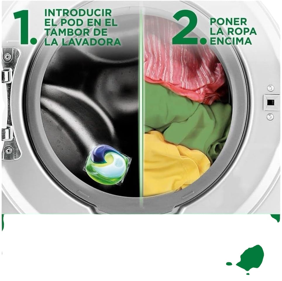 Ariel Pods Extra Frescor Sensaciones Detergente en cápsulas Caja con 27 cápsulas.