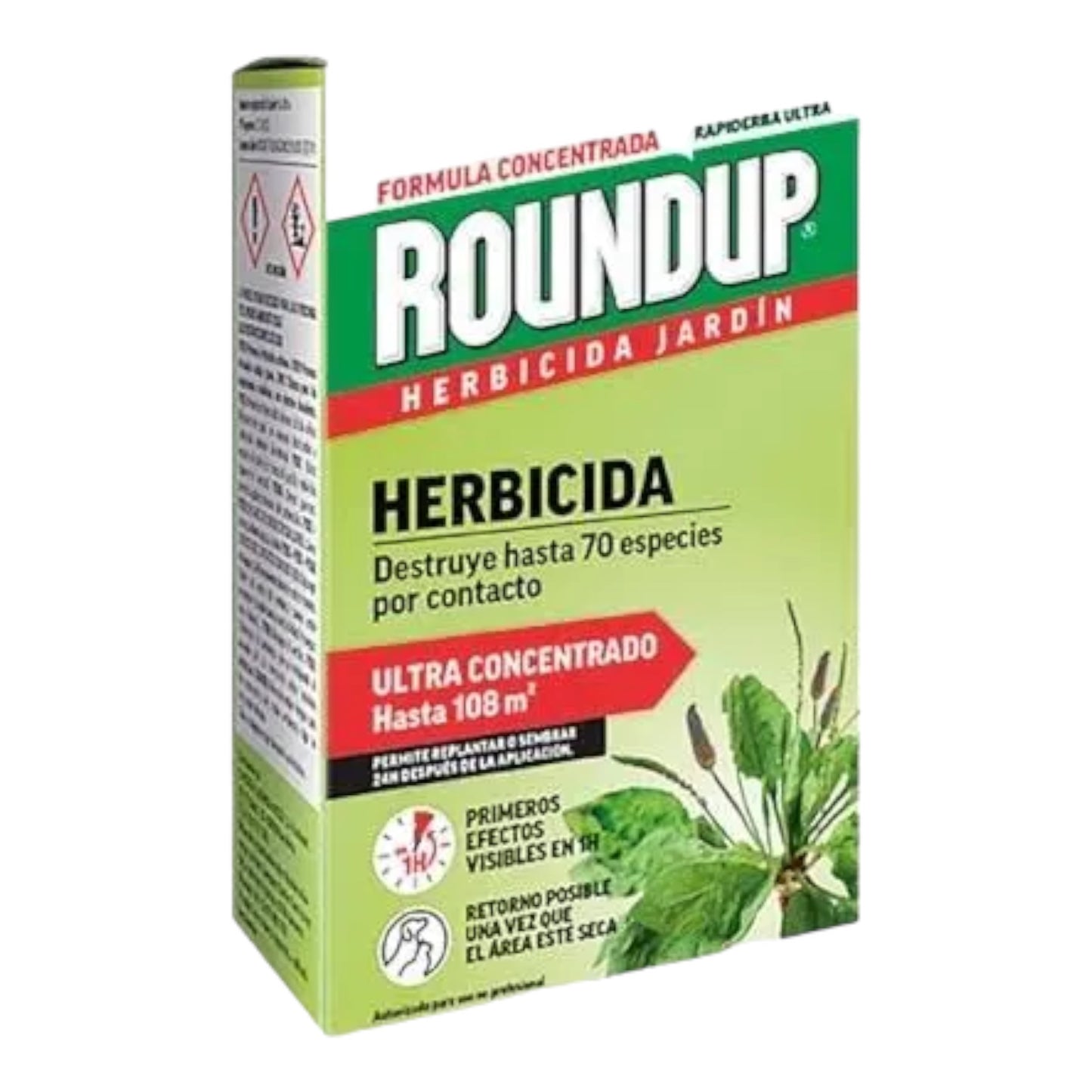 Peyca Roundup ECO herbicida jardin 250ml, ultra concentrado, primeros efectos visibles en 1 hora