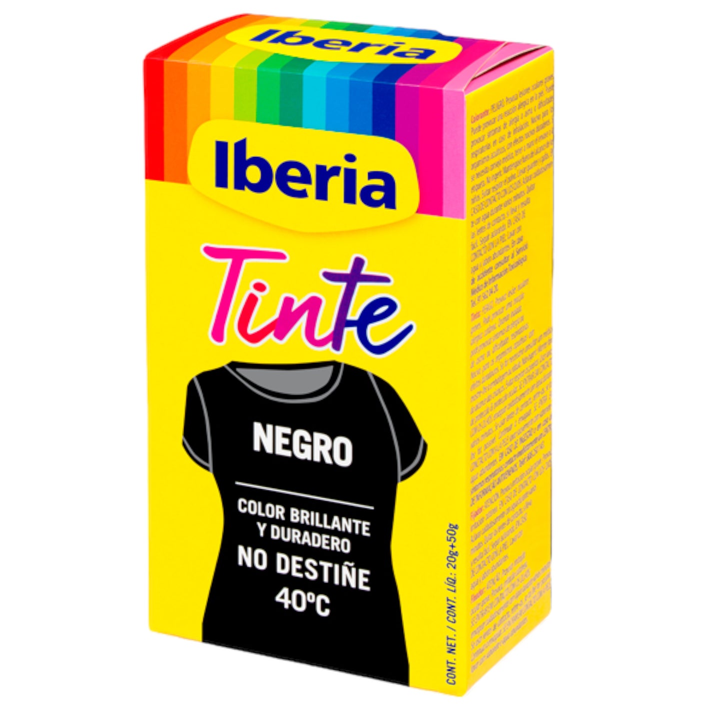 Iberia - Tinte Negro para ropa, 40°C