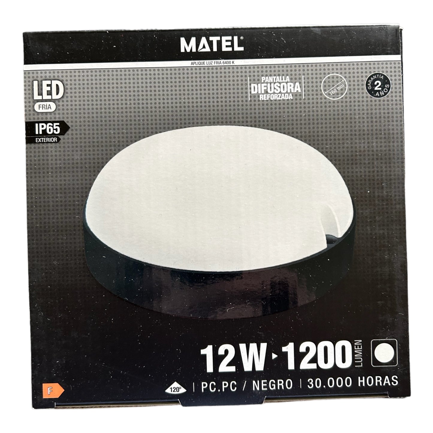 Pantalla difusora reforzada 12w MATEL