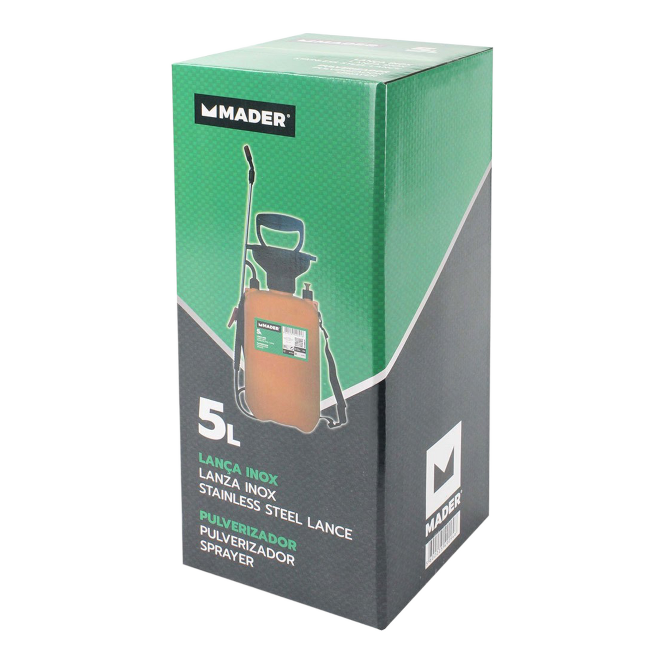 Pulverizador, Presión, 5L, Lanza Inox - MADER® | Garden