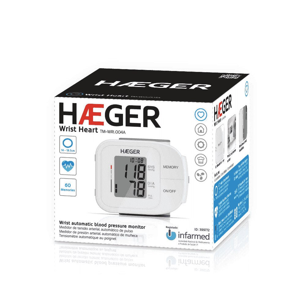 Tensiómetro HAEGER WRIST HEART - De muñeca