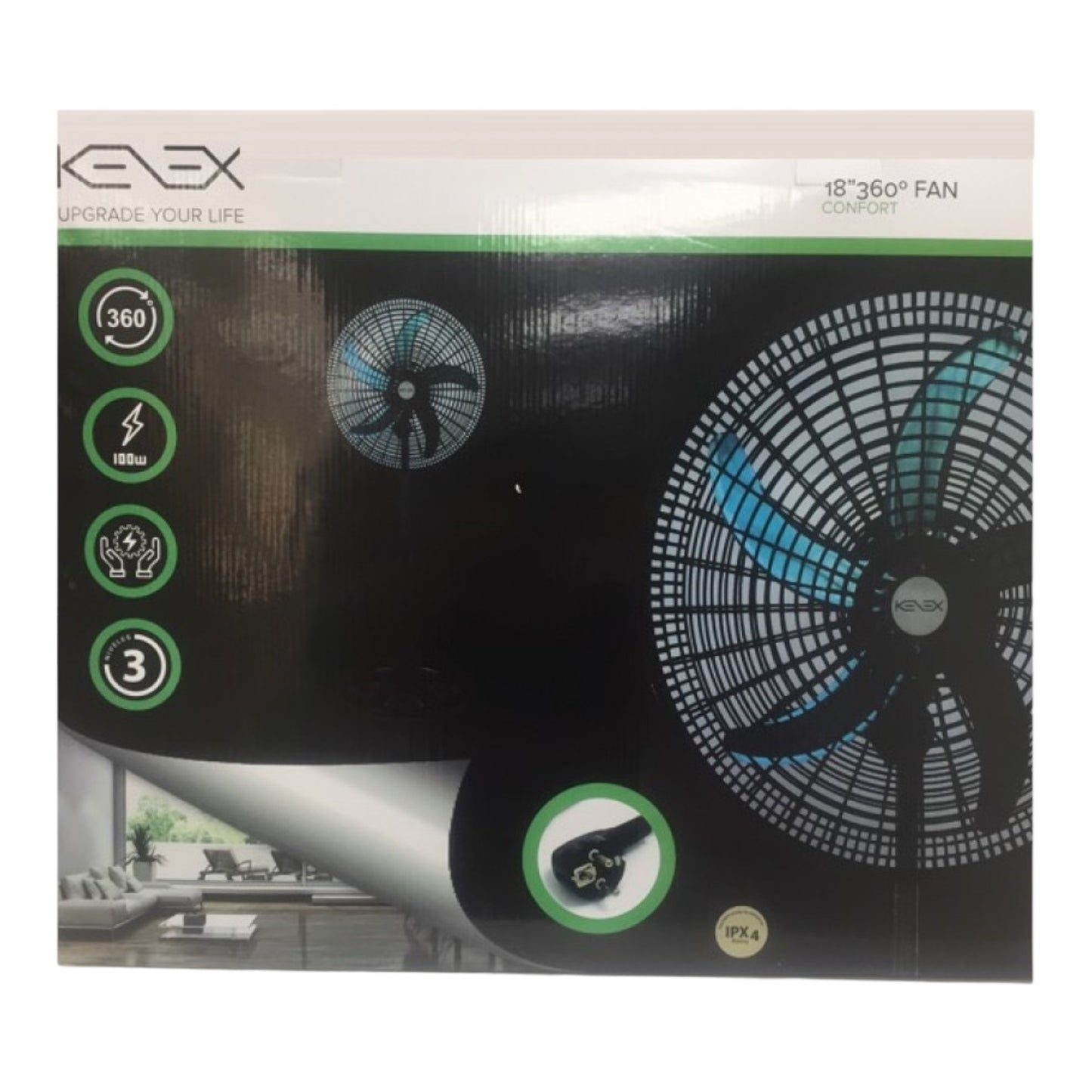 Ventilador De Pie Kenex 18 Pulgadas 5 Hojas