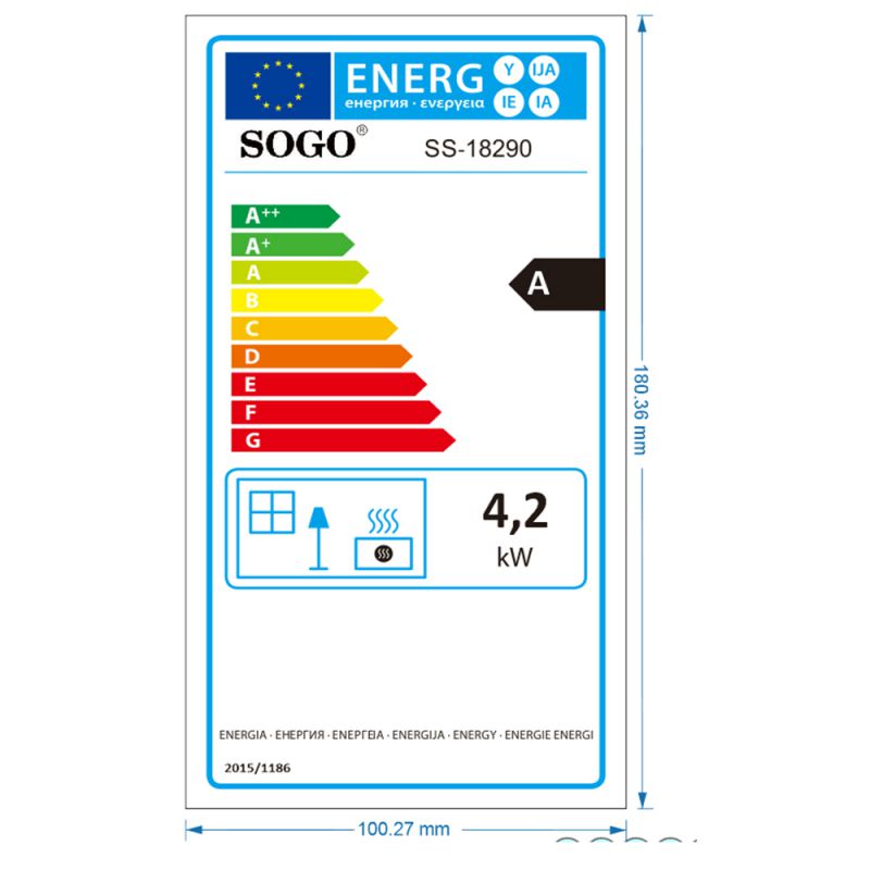 Estufa Cerámica de Gas Plegable 4200W Sogo