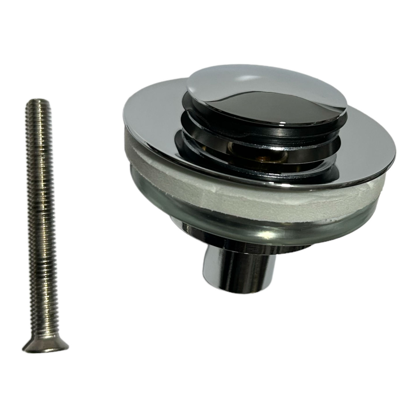 Válvula clic clac tubo flex.cromo