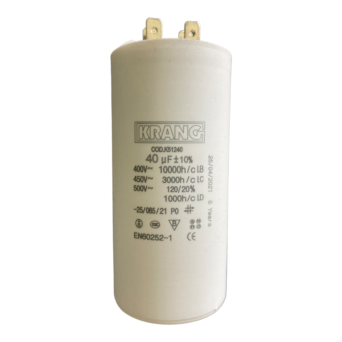 Condensador KRANG 40uf 450VAC