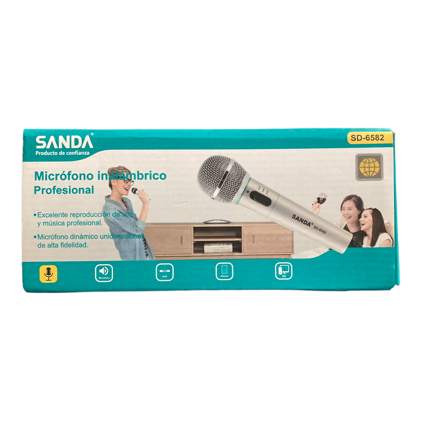 Micrófono inalámbrico profesional SANDA SD-6582