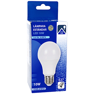 Bombilla standar LED 10W 6000K