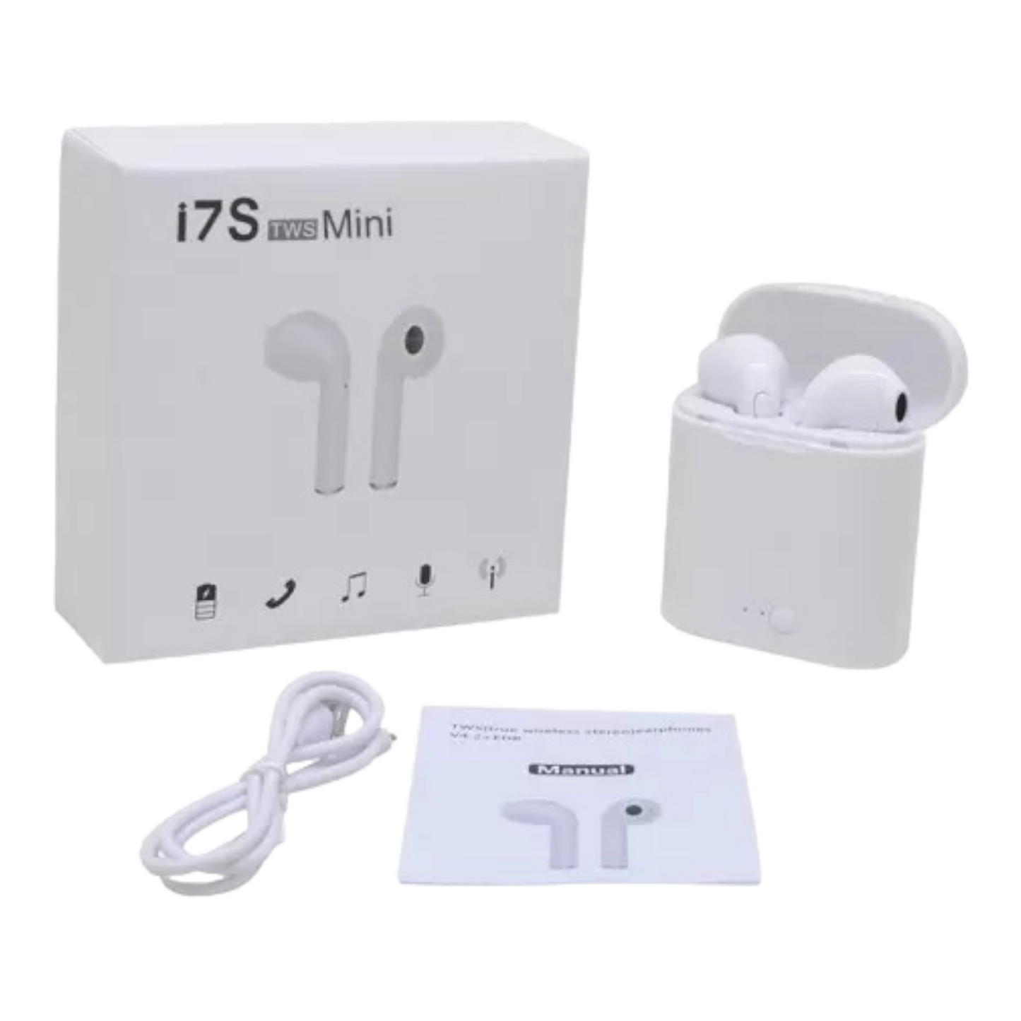 Auriculares Bluetooth I7-MINI Klack Blanco