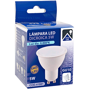 Lámpara dicroica 5w 6000K.