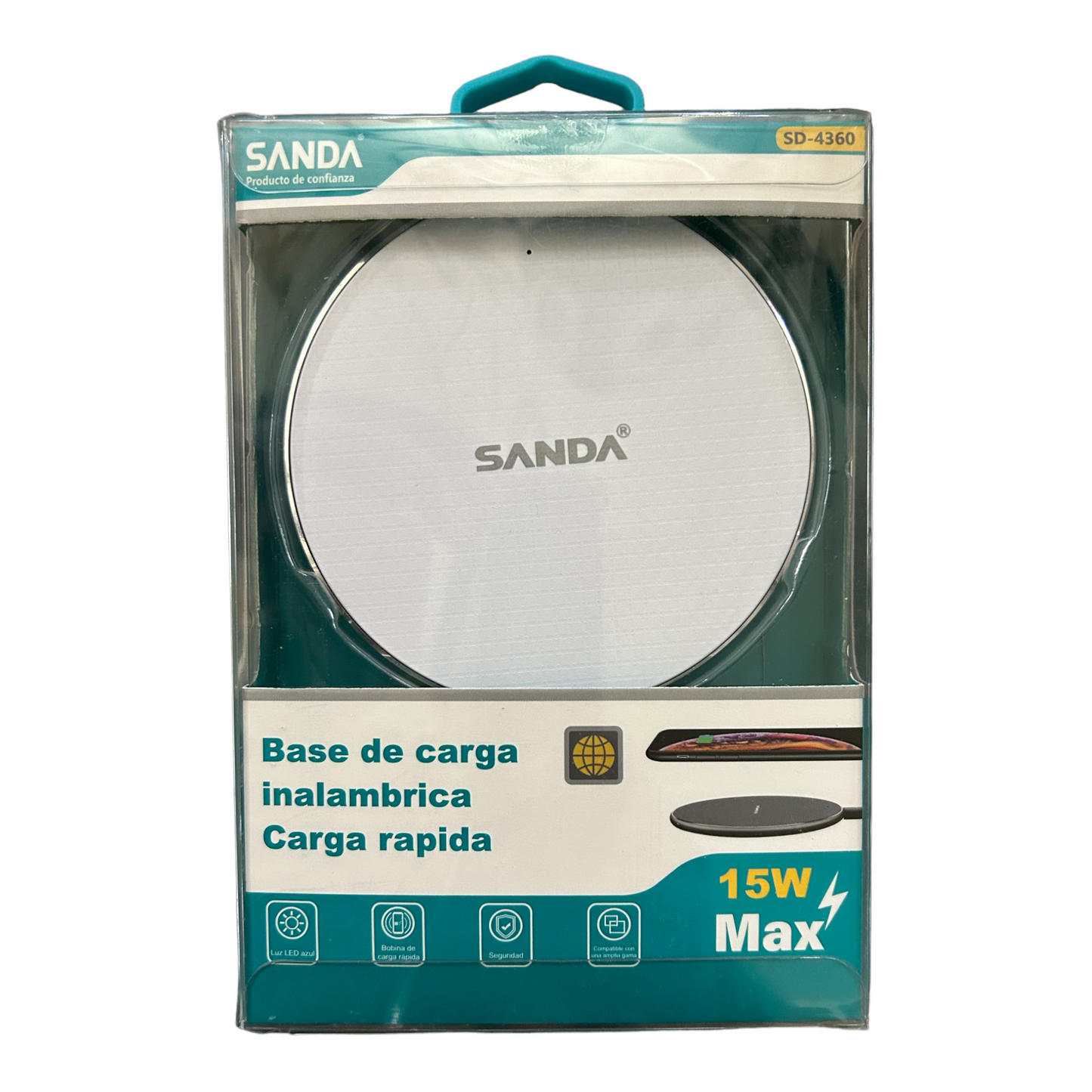 Base de carga inalámbrica carga rápida SANDA SD-4360