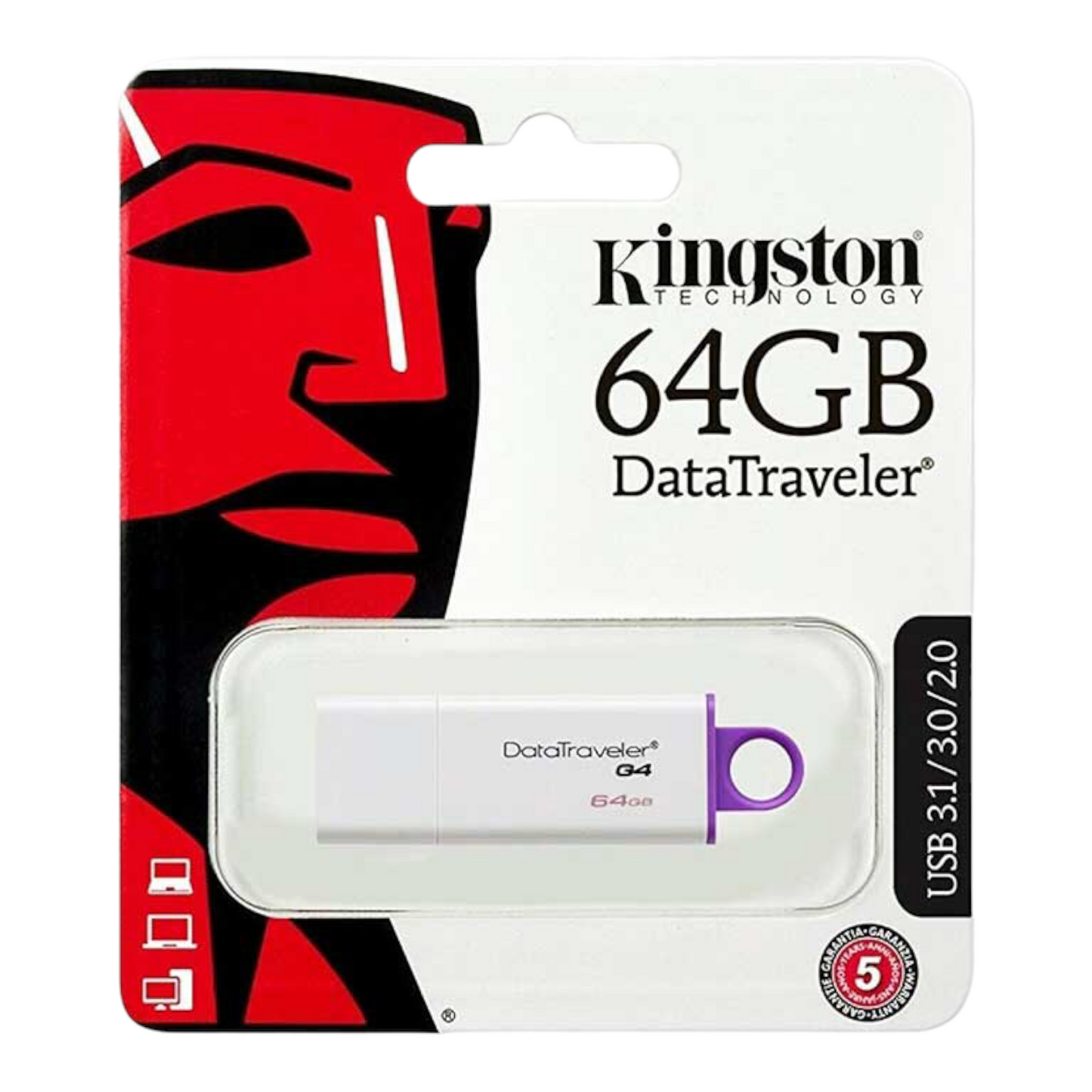 Pendrive Kingston Data Traveler, Memoria Usb 64GB USB 3.0