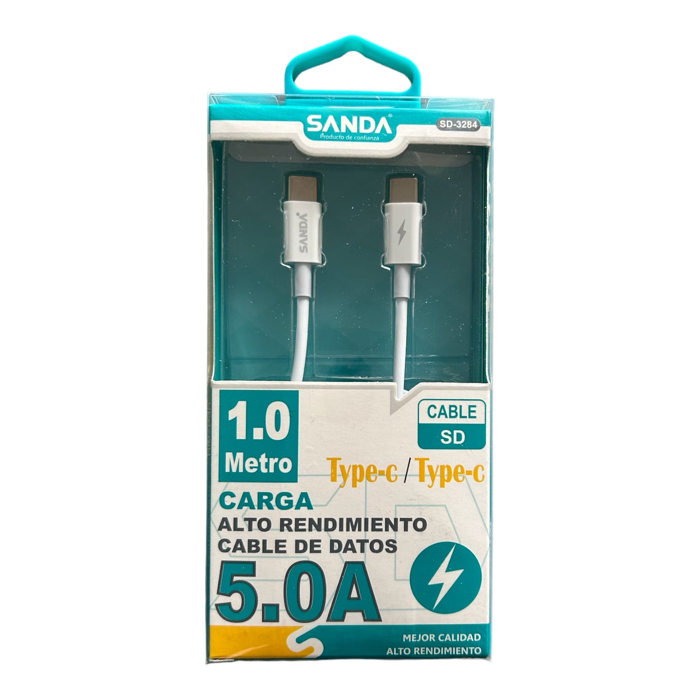 Cable alto rendimiento Tipo-C/Tipo-C 5.0A SD-3284