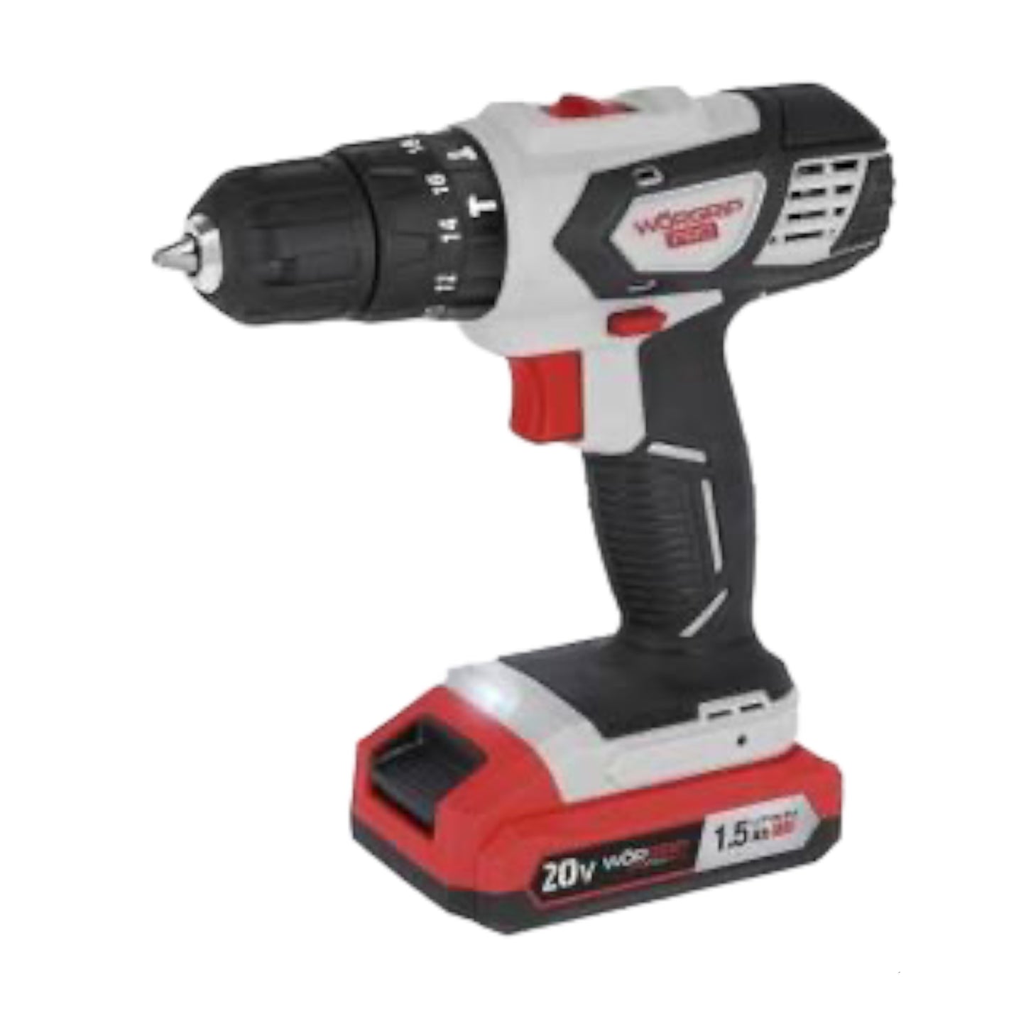Taladro atornillador de bateria litio 20V. Worgrip