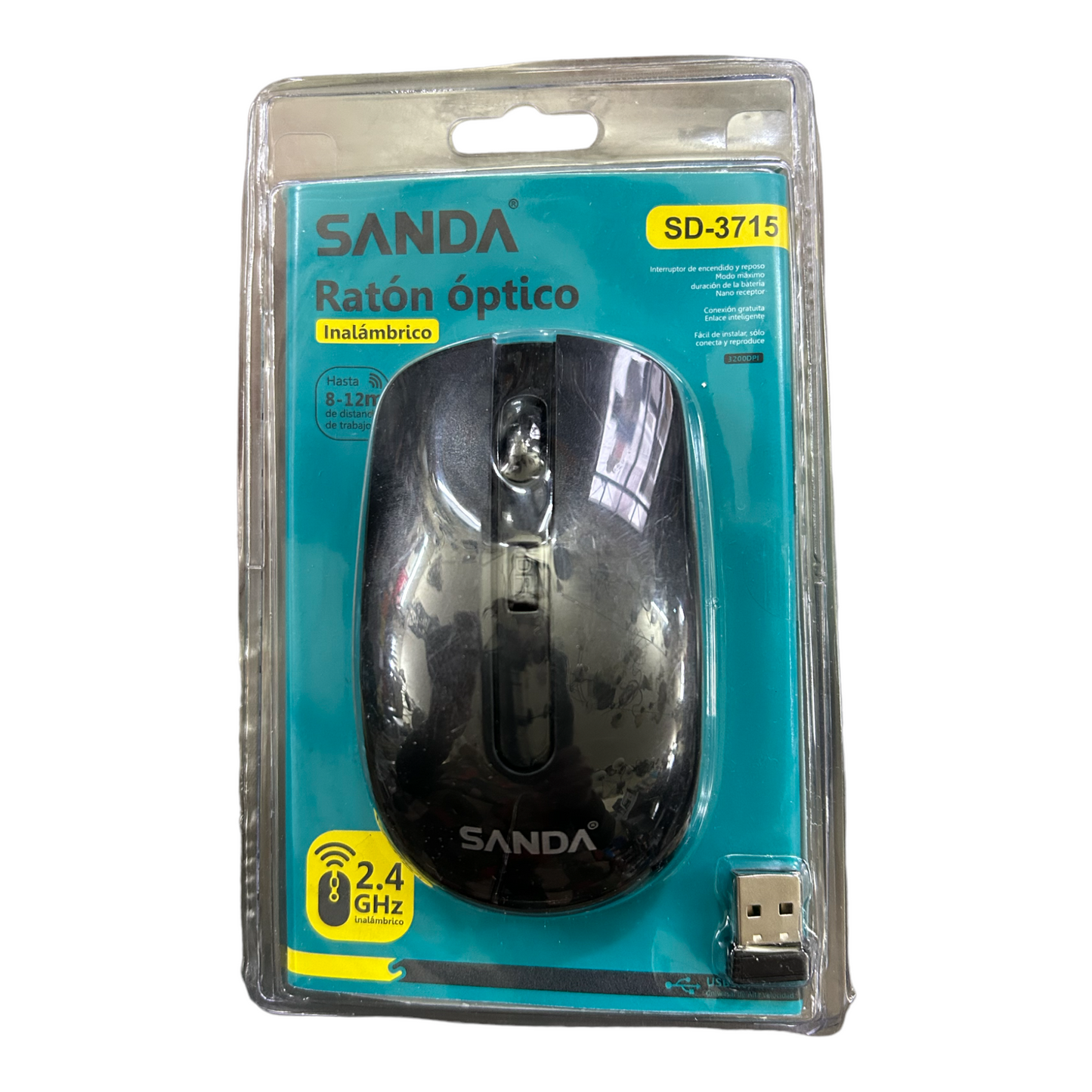 Ratón óptico inalámbrico SANDA SD-3715