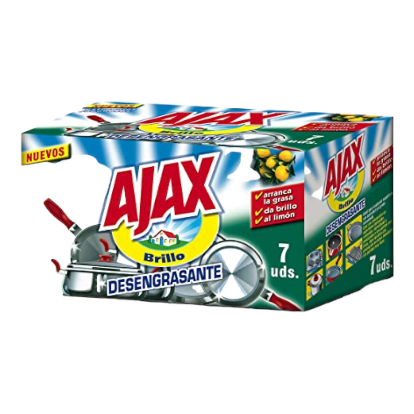 Estropajo jabonoso AJAX 7 uds.
