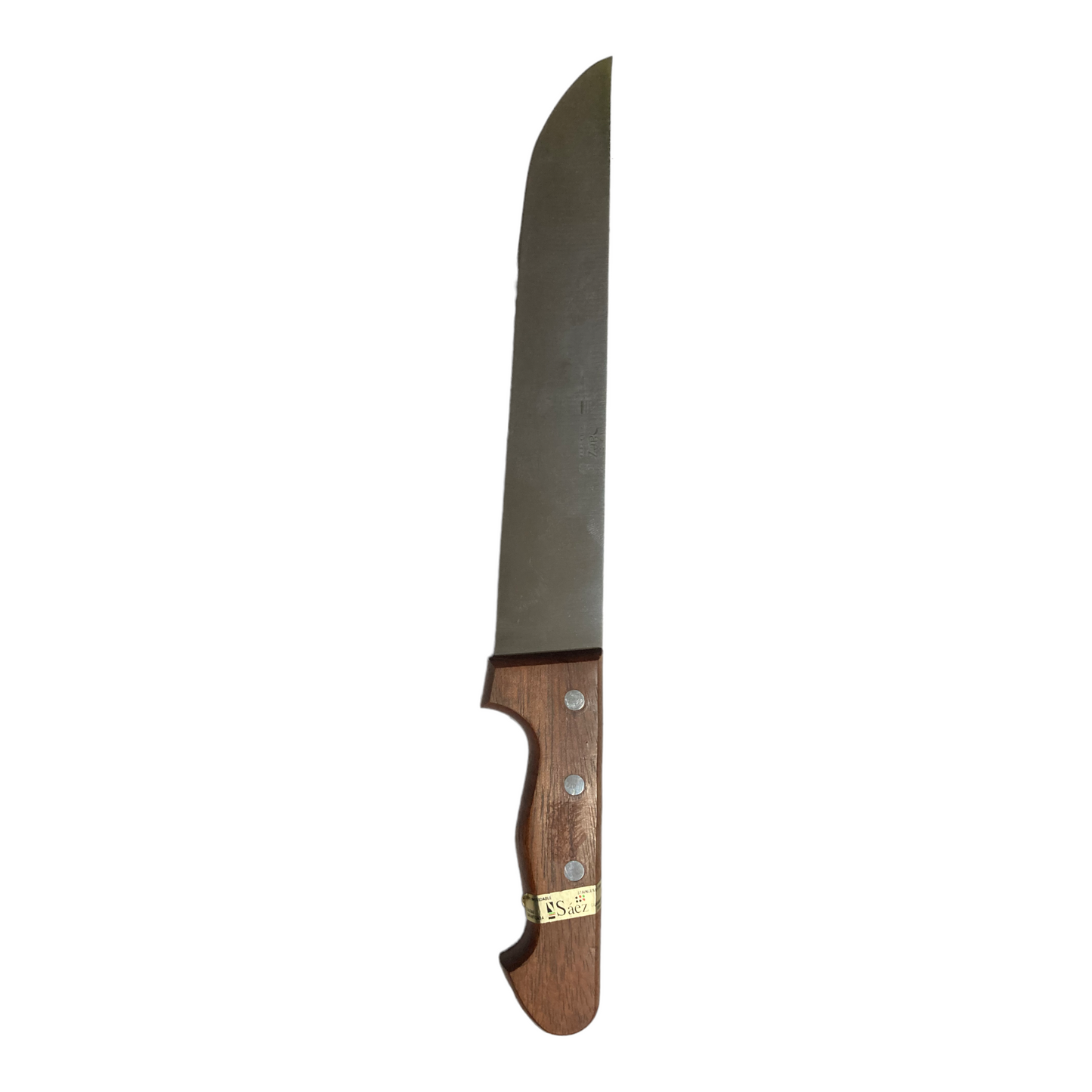Cuchillo carnicero INOX Sáez 25cm mango madera
