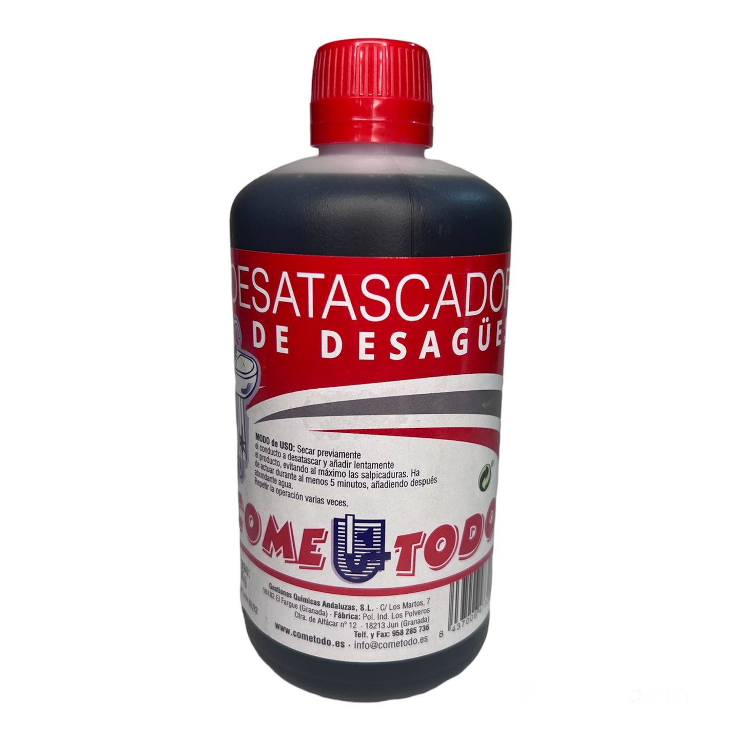 Desatascador de fregaderos, desagües y tuberías Cometodo