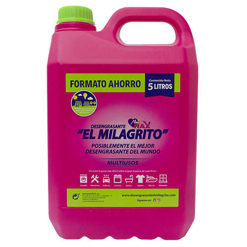 El Milagrito Desengrasante Garrafa 5L Limpiador Multiusos