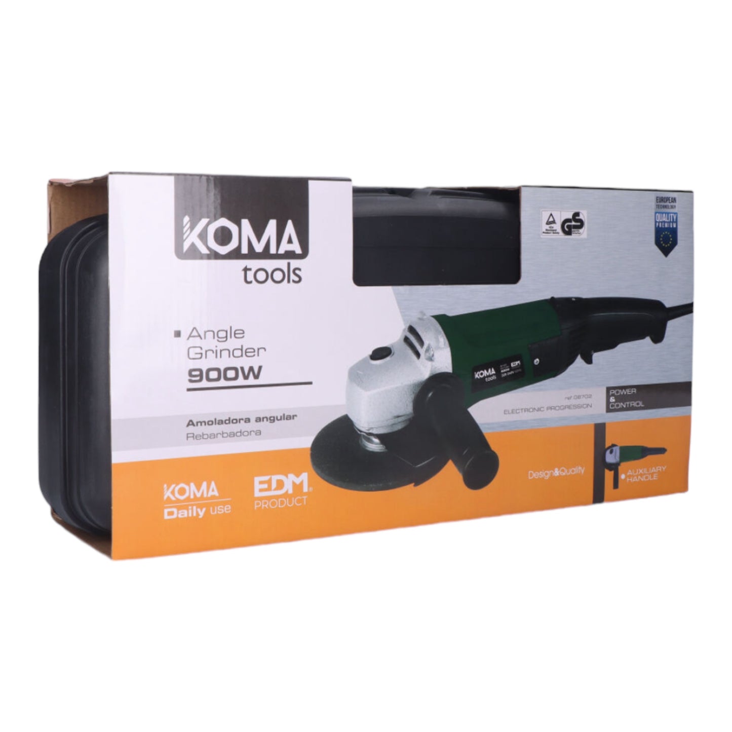 Amoladora electrica 900w ø115mm 40x22cm koma tools