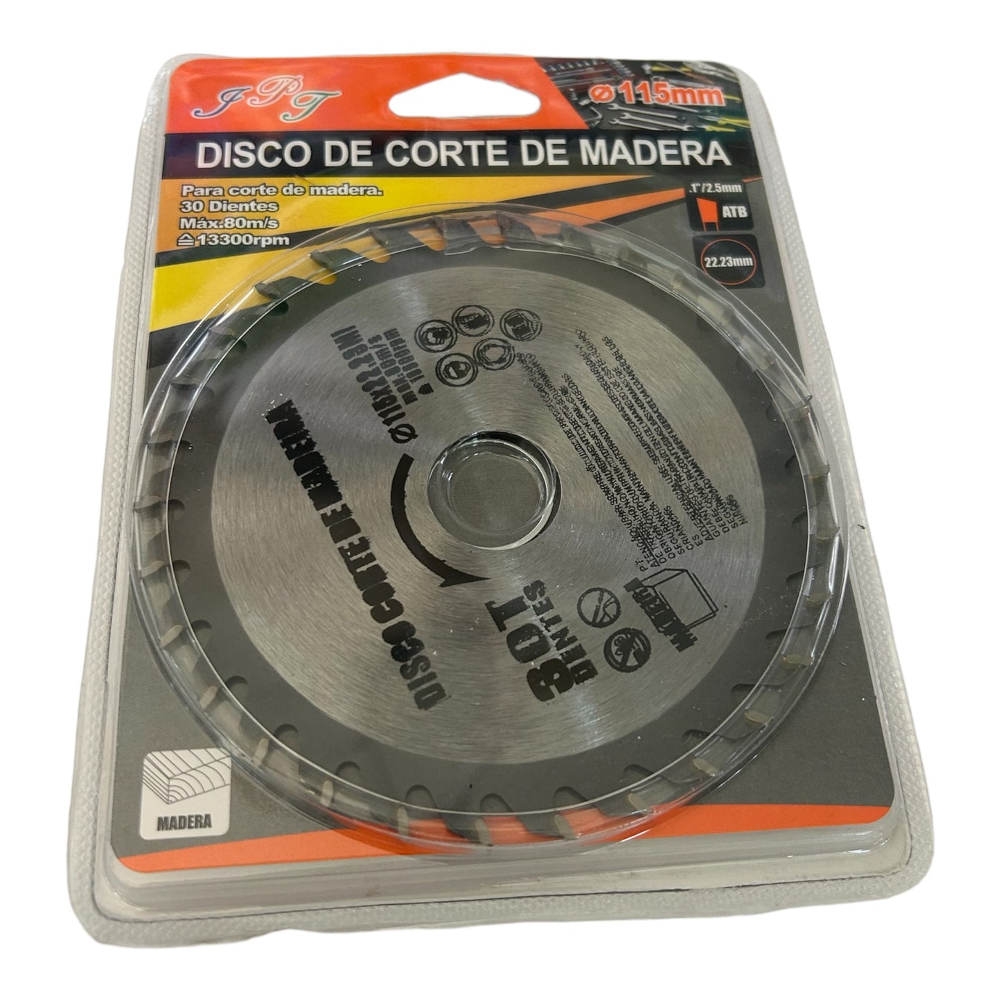 Disco Sierra Para Madera 115MM 30T.