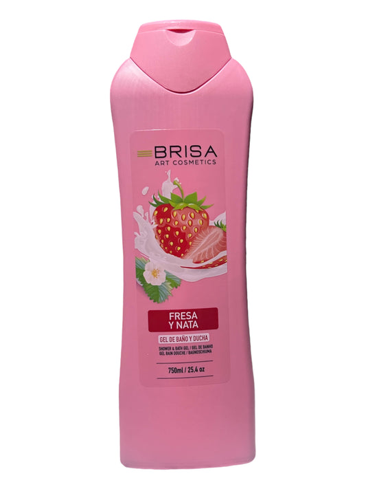 Gel de Baño y Ducha Fresas y Nata - Brisa