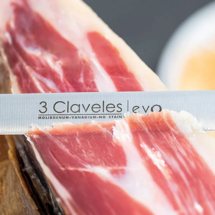 3 Claveles Cuchillo Jamonero Evo Acero Inoxidable Mango Polipropileno