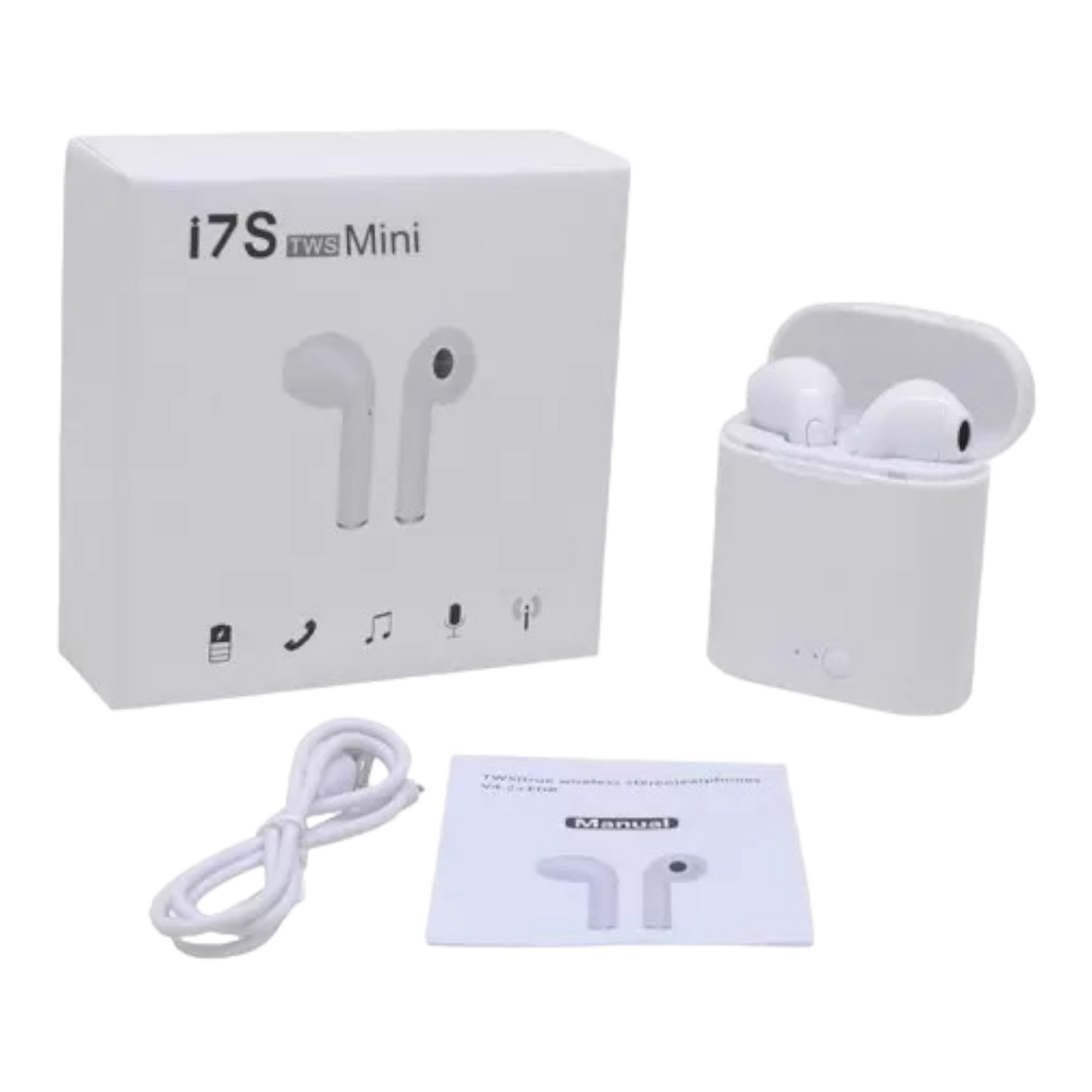 Auriculares Bluetooth I7-MINI Klack Blanco – Ferreteria RG