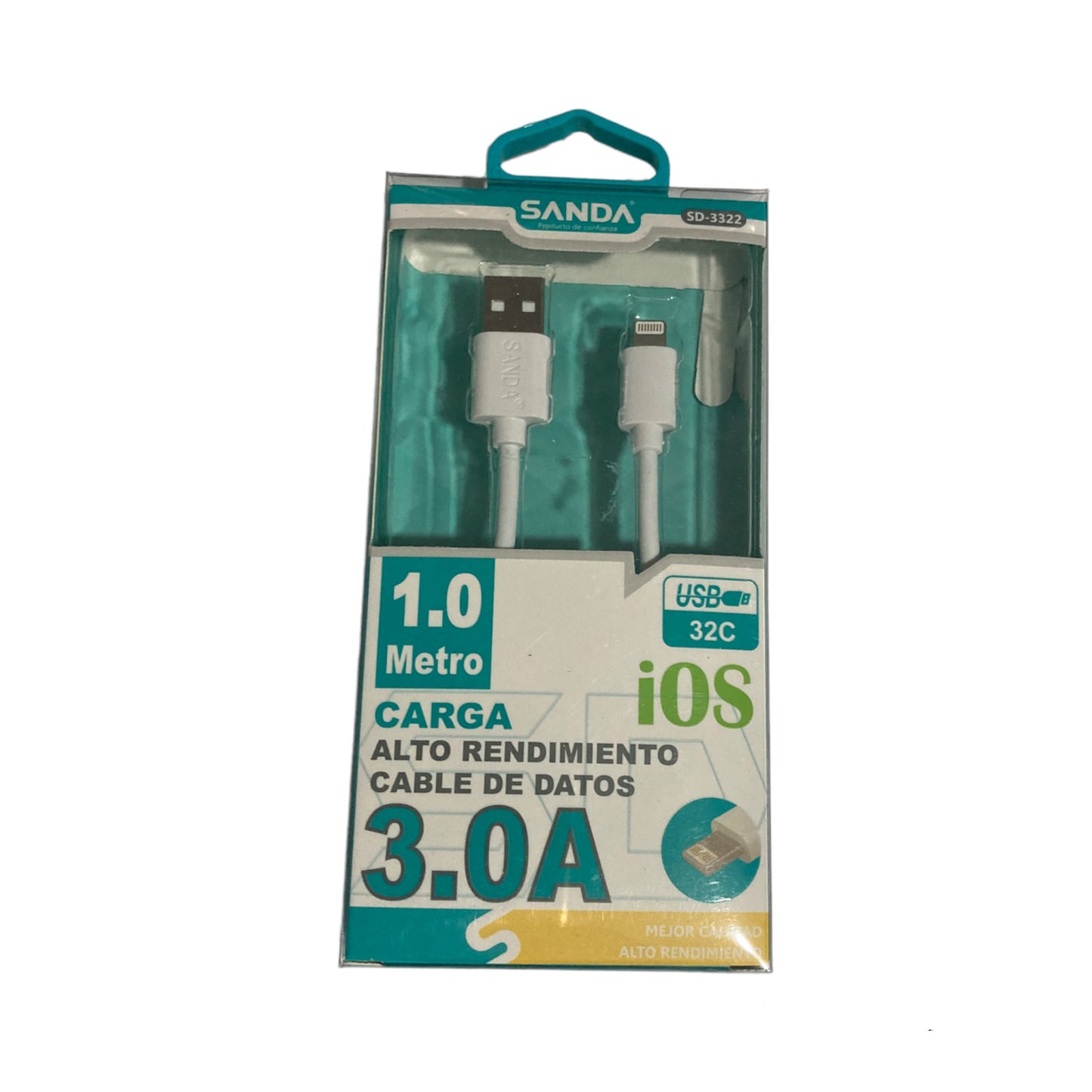 Cable Usb a Lightning 1M para Iphone/Ipad/Airpods