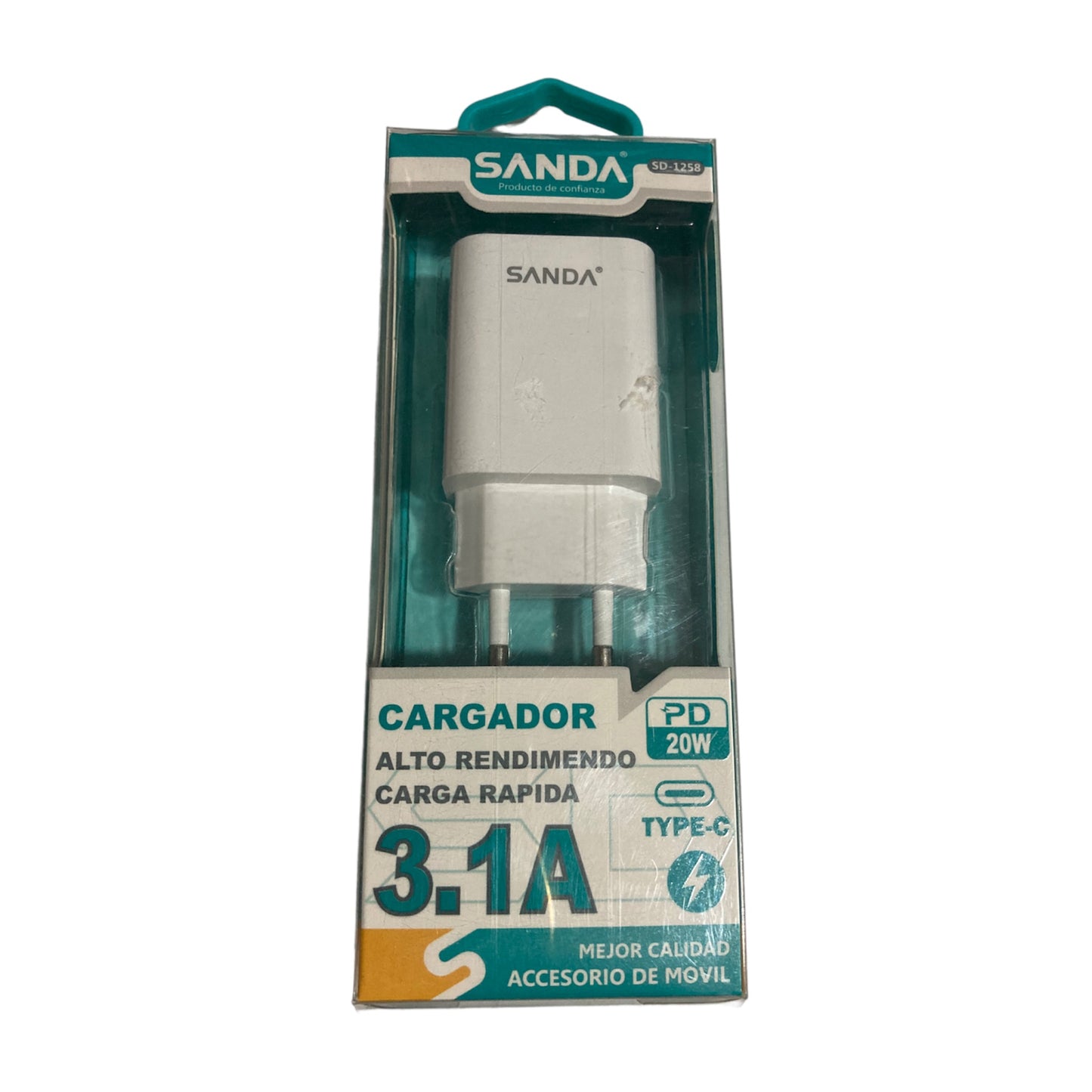 Cargador alto rendimiento carga rápida Tipo-C 3.1A