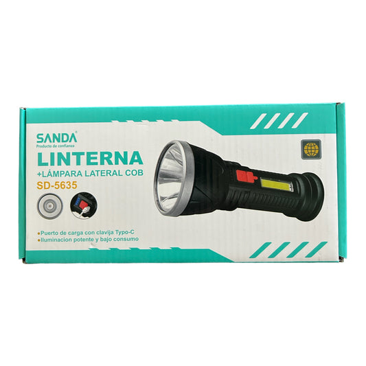 Linterna + Lámpara lateral COB SD-5635
