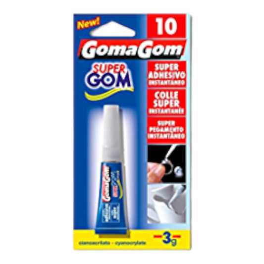 GomaGom -Nº 10 Super Adhesivo instantáneo 3gr