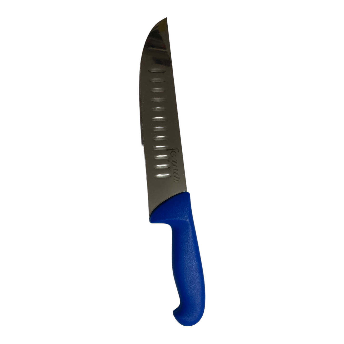 Cuchillo carnicero 200 mm alveolos azul