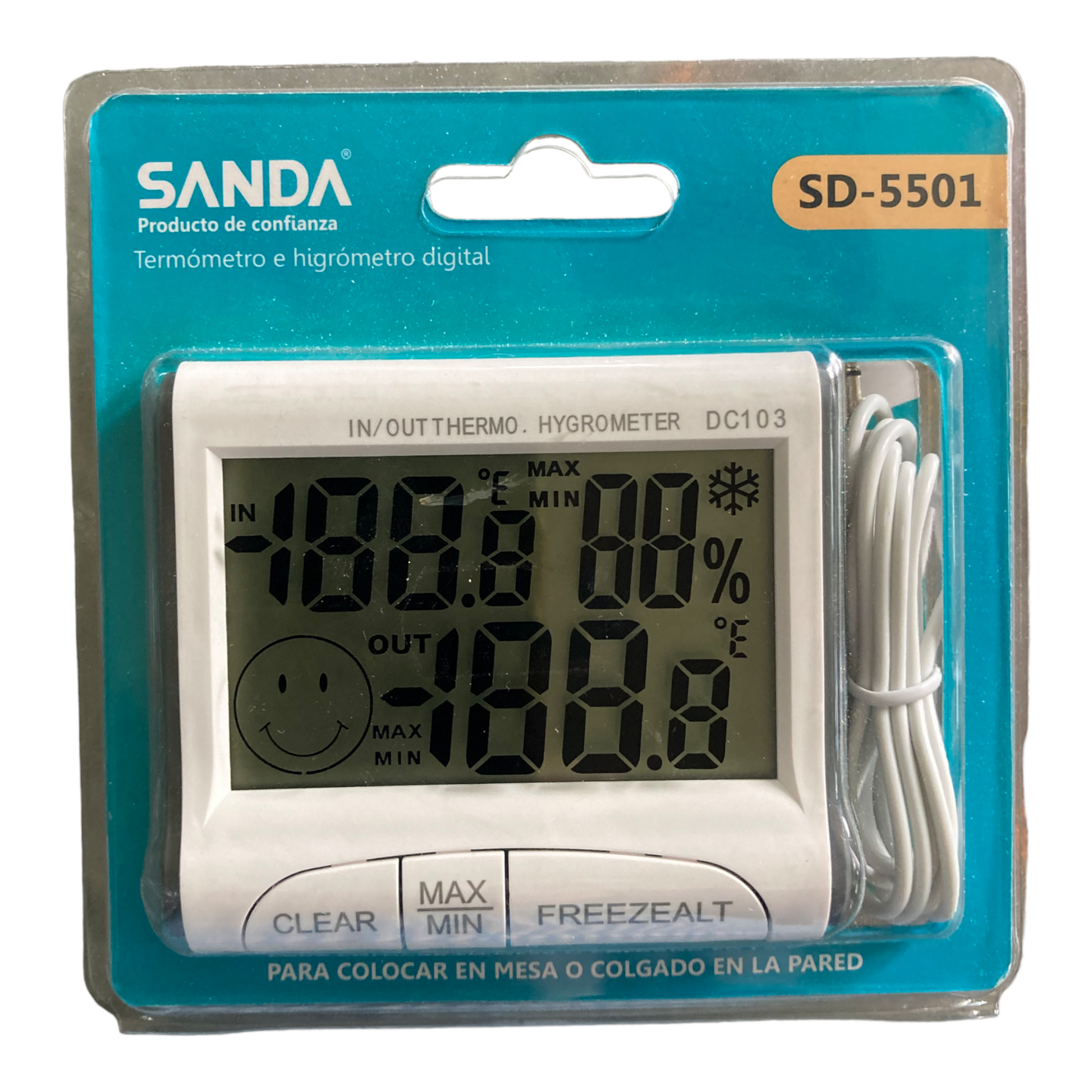 Termómetro e higrometro digital SANDA SD-5501 – Ferreteria RG