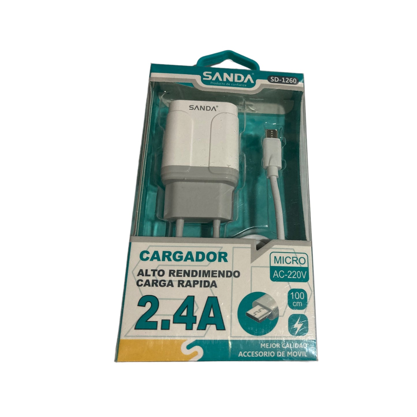 Cargador con Cable Micro USB alto rendimiento